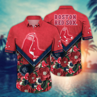 Boston Red Sox MLB Hawaiian Shirt Custom Vacation Spots Aloha Shirt