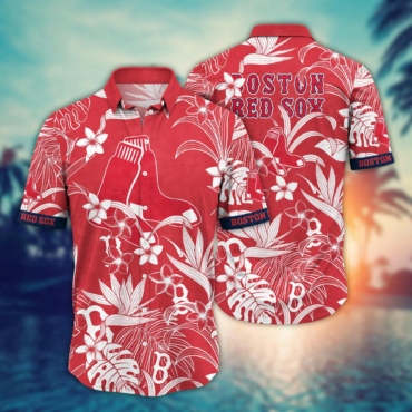 Boston Red Sox MLB Hawaiian Shirt Lemonade Standstime Aloha Shirt