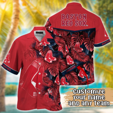 Boston Red Sox MLB Summer Hawaii Shirt And T Shirt Custom Aloha Shirt