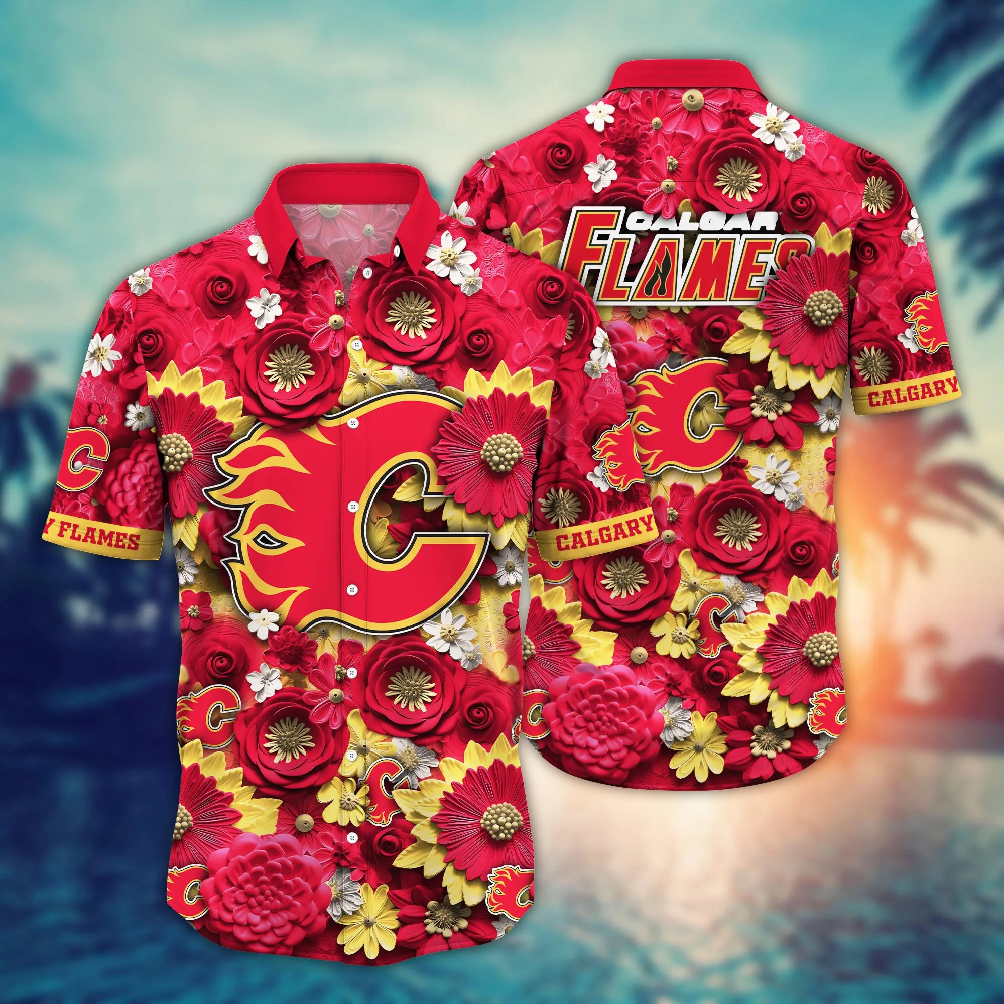 Calgary Flames Nhl Hawaiian Shirt Trending For This Summer Customize Shirt