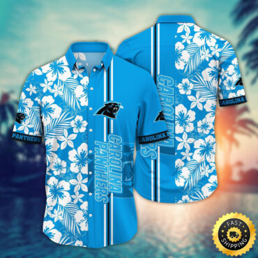 Carolina Panthers Hawaii Shirt  Flower Exotic Island Fashion