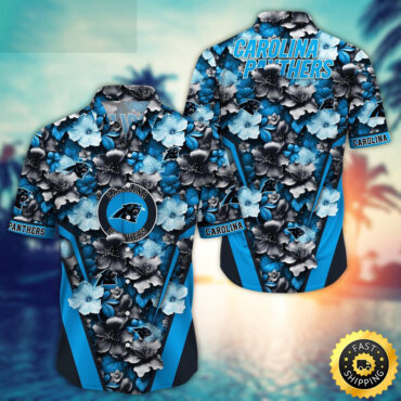 Carolina Panthers Hawaii Shirt  Flower Tropical Getaway Shirts
