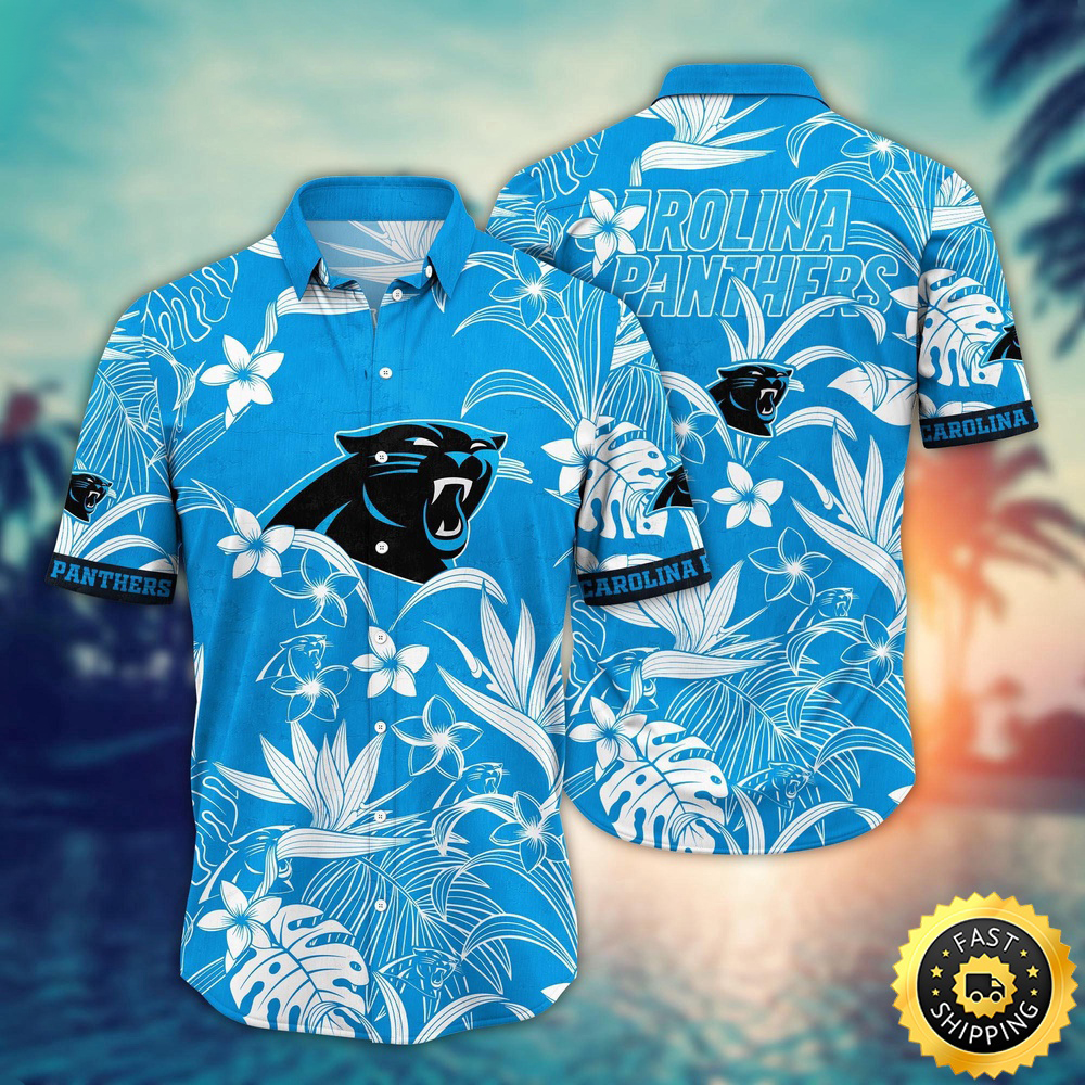 Carolina Panthers Hawaii Shirt Flower Vacation Mood Shirts