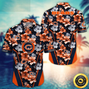 Chicago Bears Hawaii Shirt  Flower Tropical Getaway Shirts