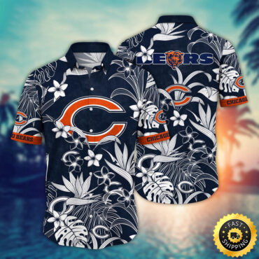 Chicago Bears Hawaii Shirt  Flower Vacation Mood Shirts