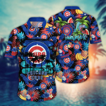 Chicago Cubs MLB Hawaiian Shirt Brightness Aloha Shirt