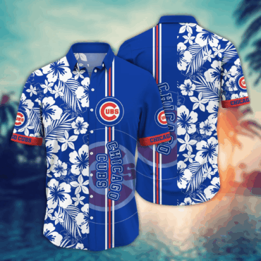 Chicago Cubs MLB Hawaiian Shirt Campingtime Aloha Shirt