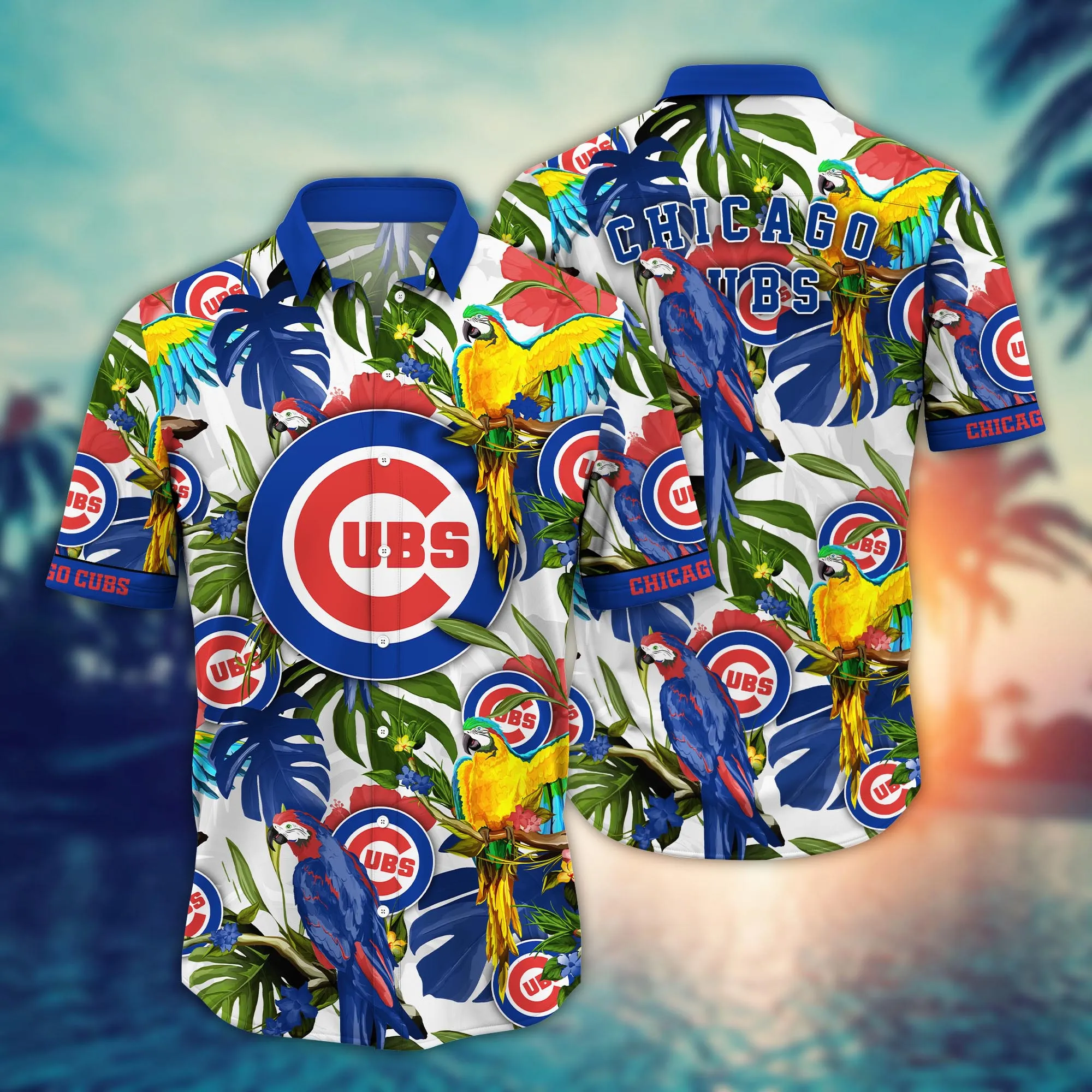 Chicago Cubs MLB Hawaiian Shirt Straw Hatstime Aloha Shirt