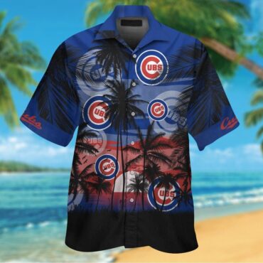 Chicago Cubs Short Sleeve Button Up Tropical Hawaiian Shirt Ver08