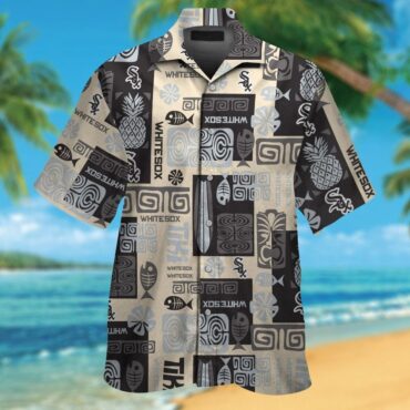 Chicago White Sox Short Sleeve Button Up Tropical Hawaiian Shirt Ver08