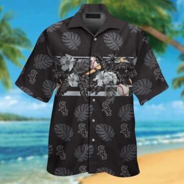 Chicago White Sox Short Sleeve Button Up Tropical Hawaiian Shirt Ver03