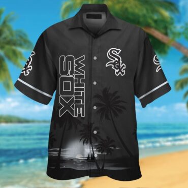 Chicago White Sox Short Sleeve Button Up Tropical Hawaiian Shirt Ver04