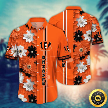Cincinnati Bengals Hawaii Shirt Flower Sporty And Stylish