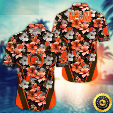 Cleveland Browns Hawaii Shirt  Flower Tropical Getaway Shirts