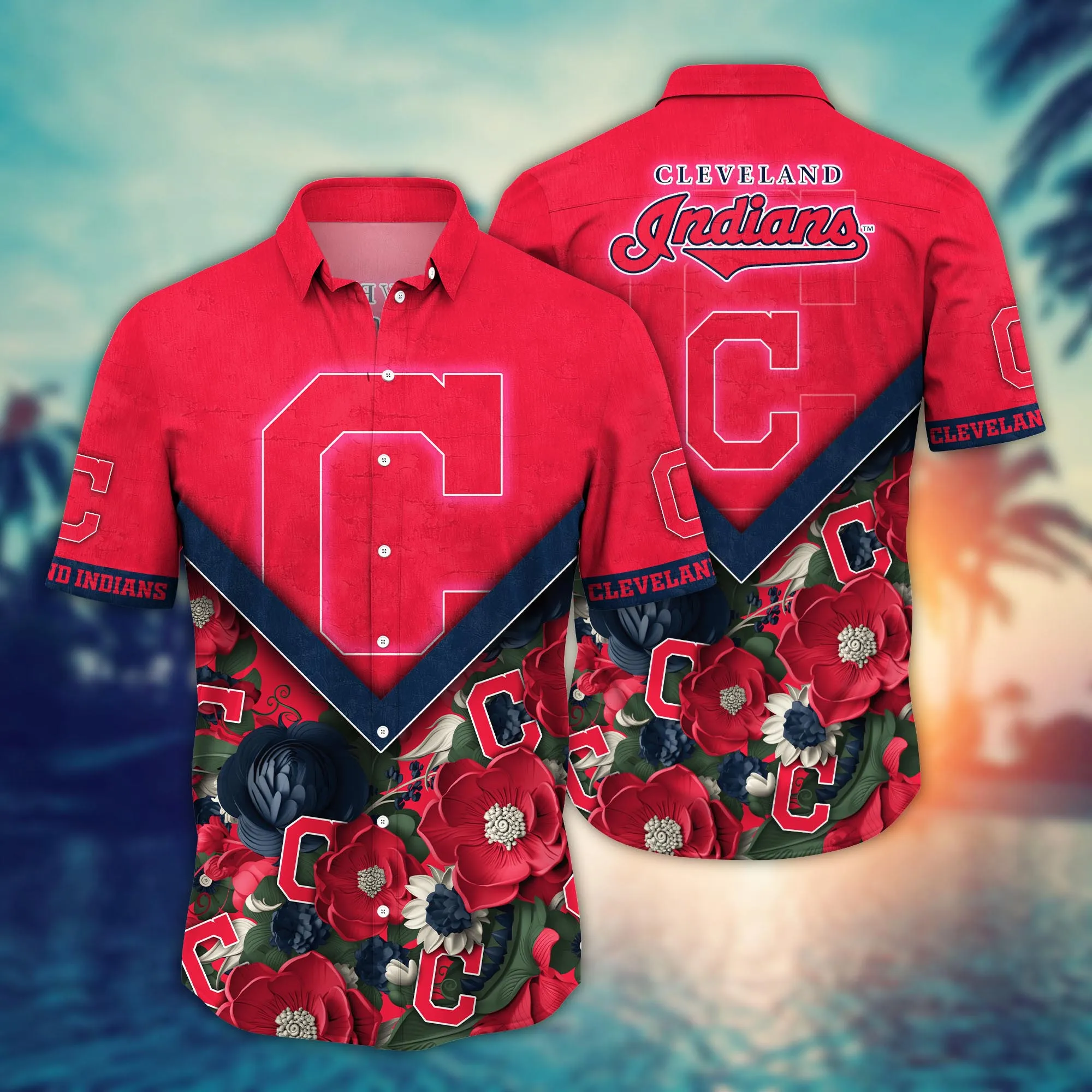 Cleveland Indians MLB Hawaiian Shirt Custom Heatwave Aloha Shirt