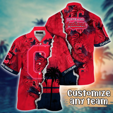 Cleveland Indians MLB Hawaiian Shirt Custom Summer Fruits Aloha Shirt