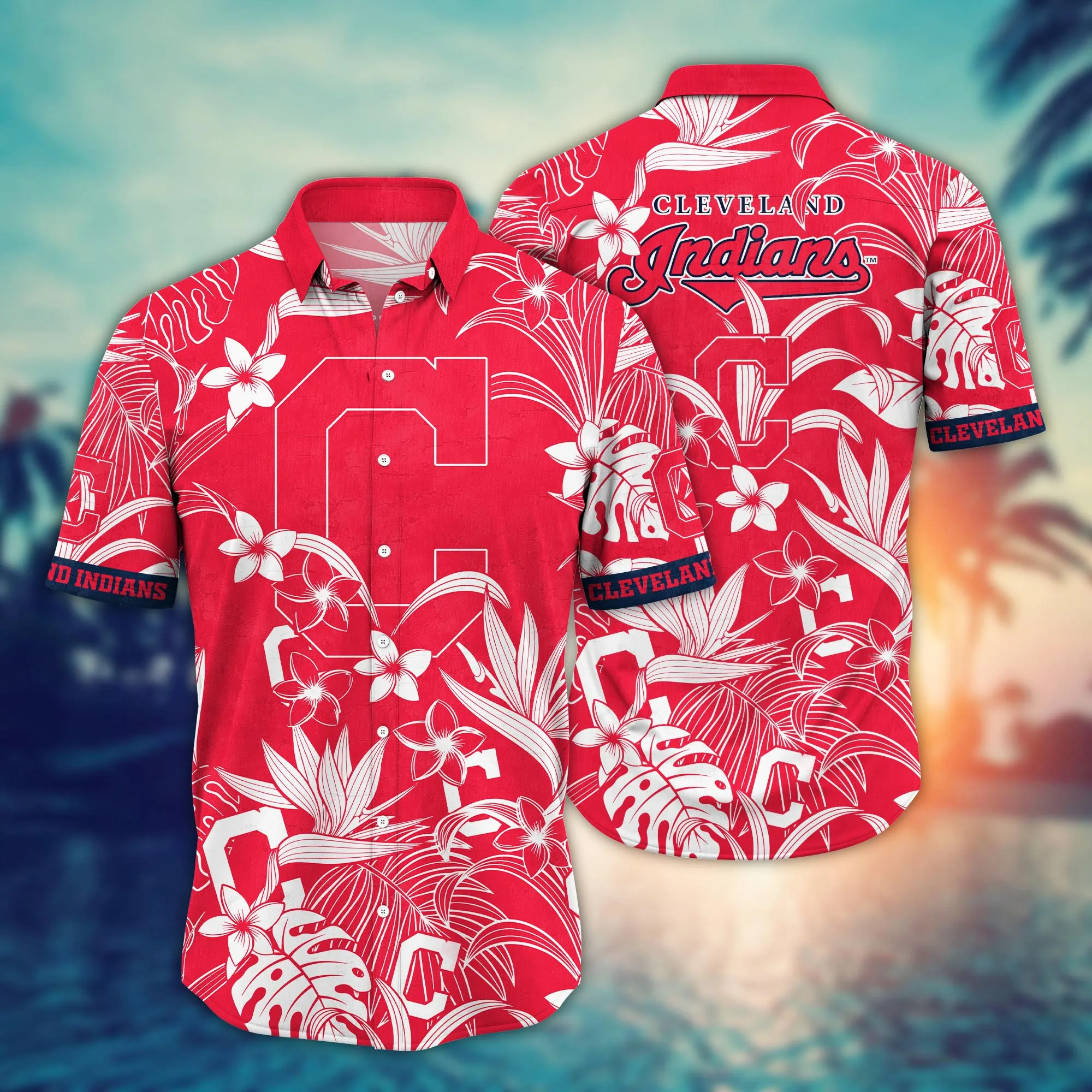 Cleveland Indians MLB Hawaiian Shirt Hot Sandstime Aloha Shirt
