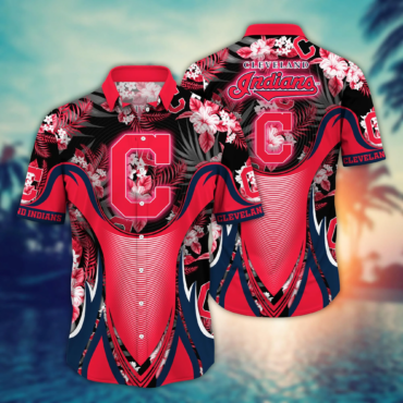 Cleveland Indians MLB Hawaiian Shirt Pool Days Aloha Shirt