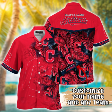 Cleveland Indians MLB Summer Hawaii Shirt And Tshirt Custom Aloha Shirt