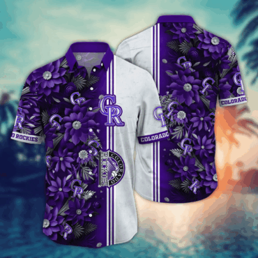 Colorado Rockies MLB Hawaiian Shirt Custom Leisure Aloha Shirt