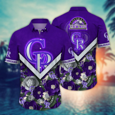 Colorado Rockies MLB Hawaiian Shirt Custom Summertime Aloha Shirt