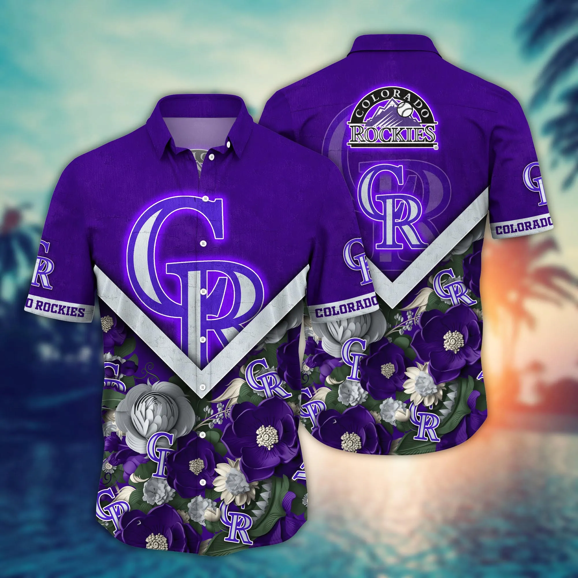 Colorado Rockies MLB Hawaiian Shirt Custom Summertime Aloha Shirt