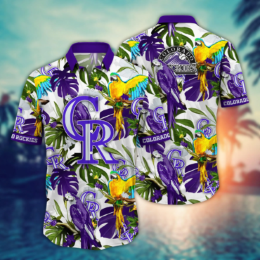 Colorado Rockies MLB Hawaiian Shirt Sunglassestime Aloha Shirt