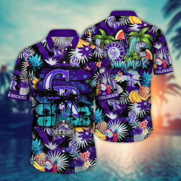 Colorado Rockies MLB Hawaiian Shirt Tropical Aloha Shirt