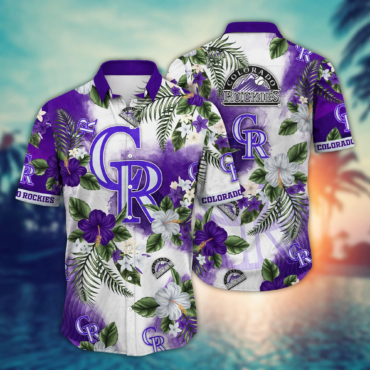 Colorado Rockies MLB Hawaiian Shirt Tropicaltime Aloha Shirt