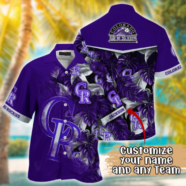 Colorado Rockies MLB Summer Hawaii Shirt And Tshirt Custom Aloha Shirt