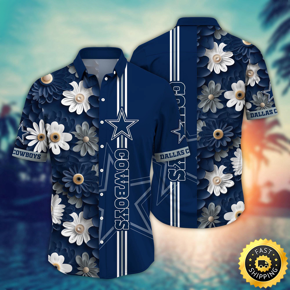 Dallas Cowboys Hawaii Shirt Flower Sporty And Stylish
