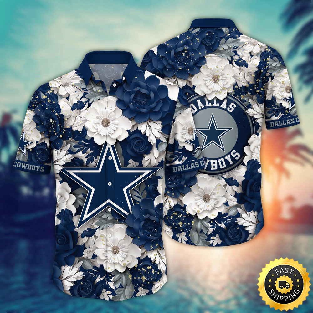 Dallas Cowboys Hawaii Shirt Flower Summer Vibes