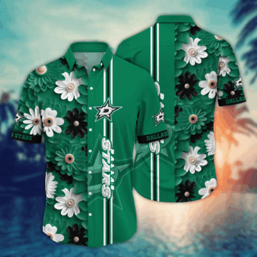 Dallas Stars Nhl Hawaiian Shirt Starry Nights Aloha Shirt