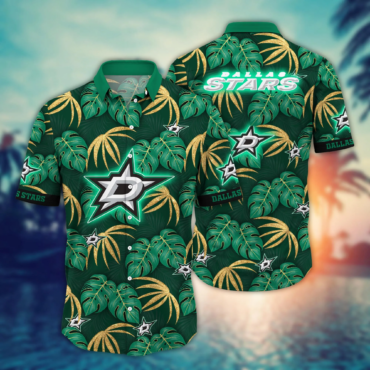 Dallas Stars Nhl Hawaiian Shirt Sunlit Aloha Shirt