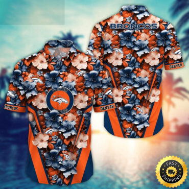 Denver Broncos Hawaii Shirt  Flower Tropical Getaway Shirts