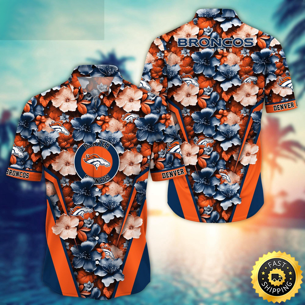 Denver Broncos Hawaii Shirt Flower Tropical Getaway Shirts