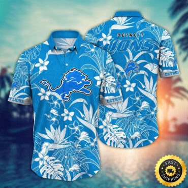 Detroit Lions Hawaii Shirt  Flower Vacation Mood Shirts