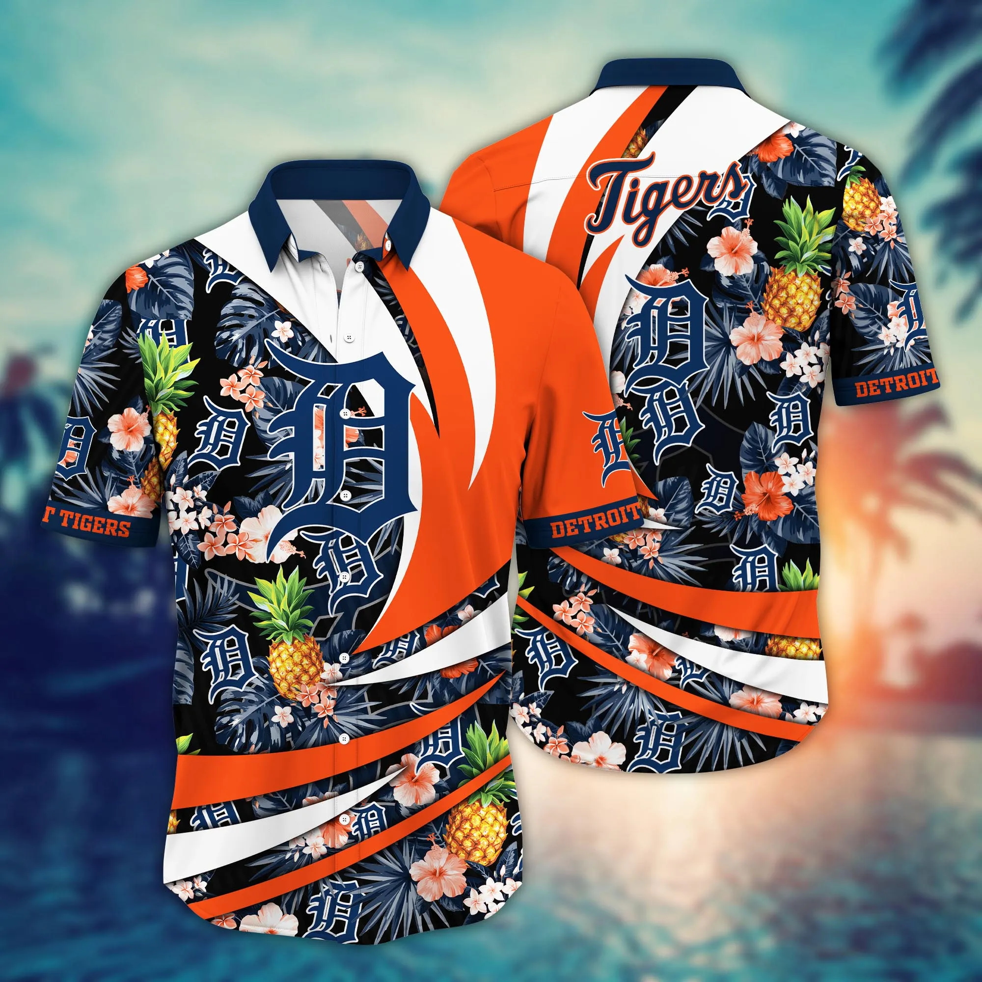Detroit Tigers MLB Hawaiian Shirt Heatwave Aloha Shirt