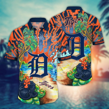 Detroit Tigers MLB Hawaiian Shirt Sandalstime Aloha Shirt