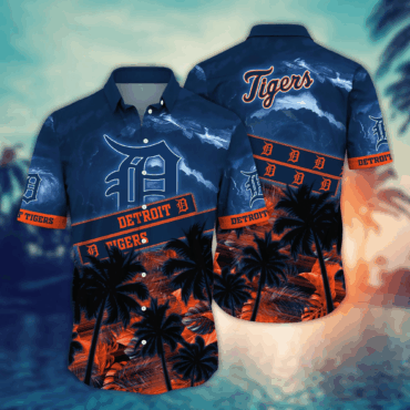 Detroit Tigers MLB Hawaiian Shirt Sunny Days Aloha Shirt