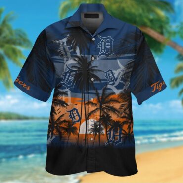Detroit Tigers Short Sleeve Button Up Tropical Hawaiian Shirt Ver08
