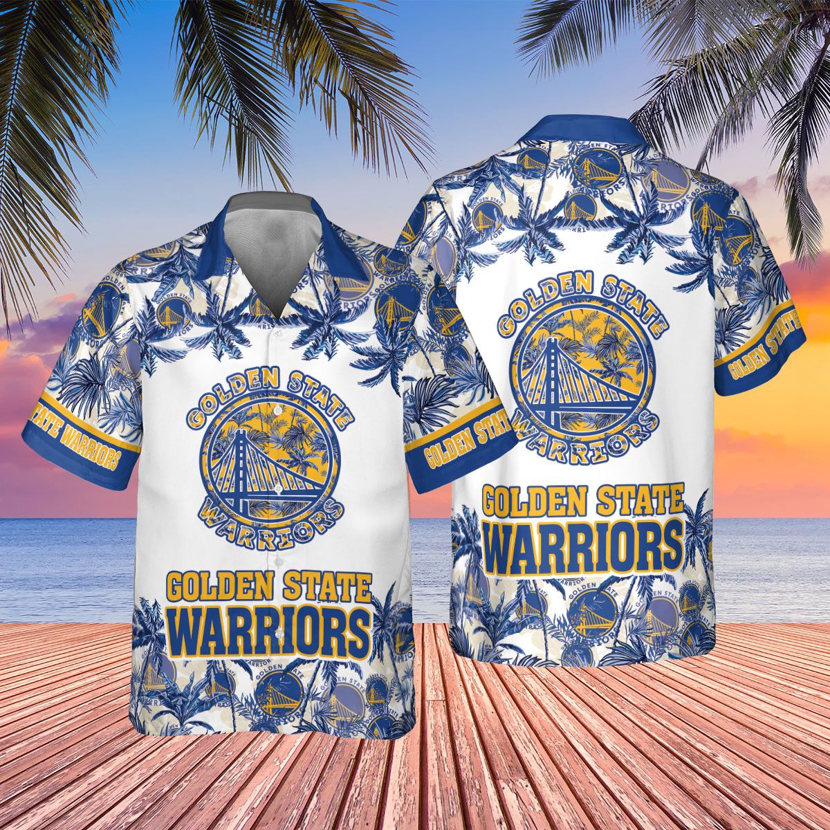 Golden State Warriors Inspired Hawaiian Shirt
