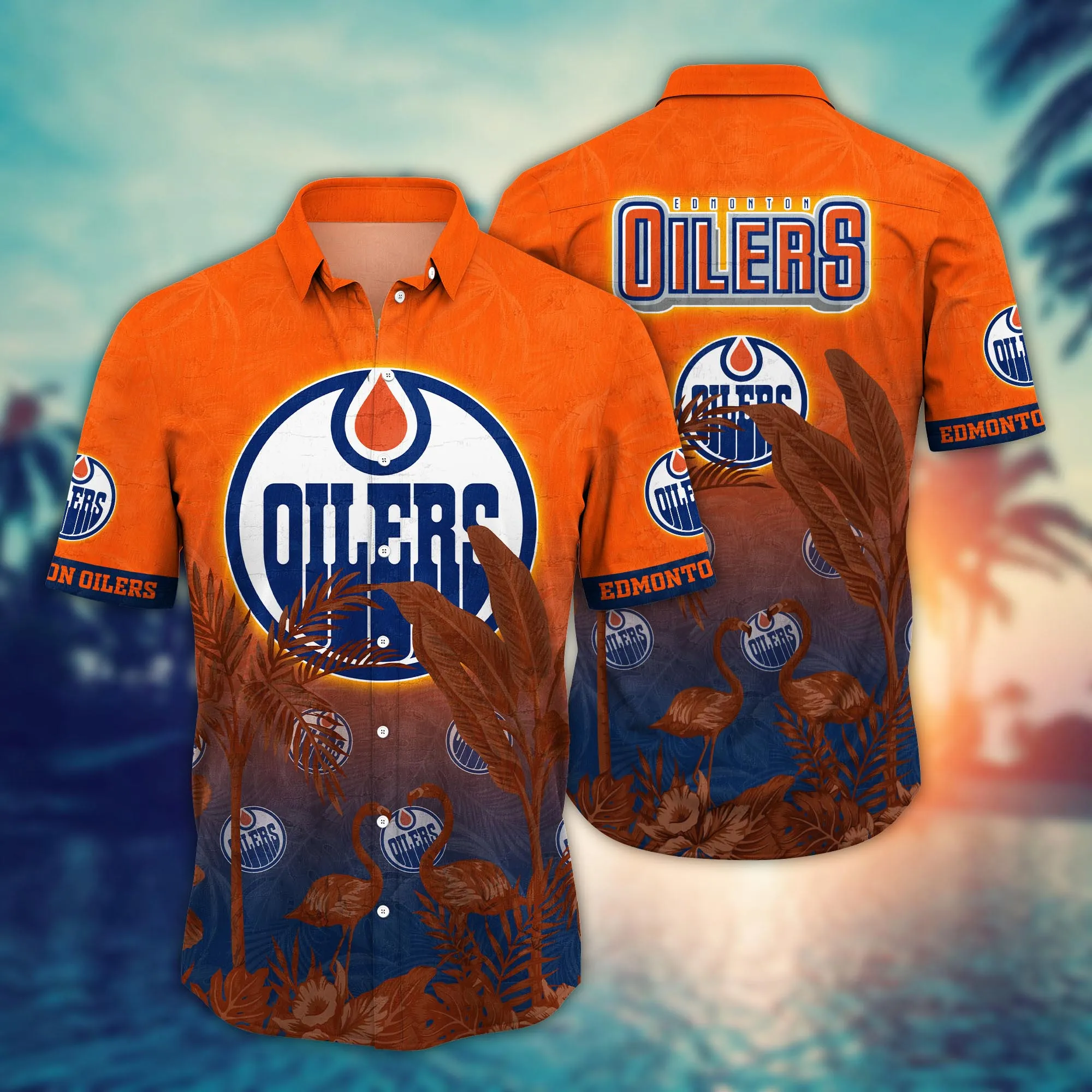 Edmonton Oilers Nhl Hawaiian Shirt Coconut Watertime Aloha Shirt