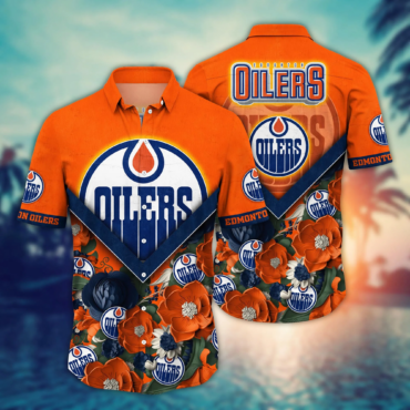 Edmonton Oilers Nhl Hawaiian Shirt Custom Midsummer Aloha Shirt