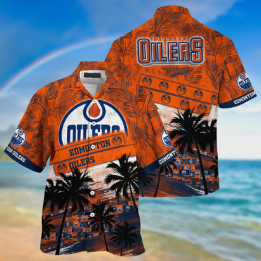 Edmonton Oilers NHL Palm Tree Pattern Hawaii Shirt For Sports Fans Unisex Sport