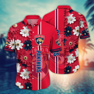 Florida Panthers NHL Hawaiian Shirt Sun Rays Aloha Shirt