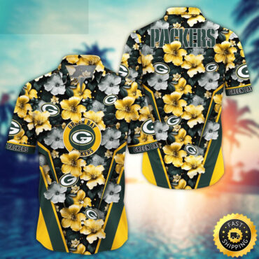 Green Bay Packers Hawaii Shirt  Flower Tropical Getaway Shirts