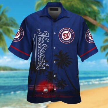 Washington Nationals Short Sleeve Tropical Shirt