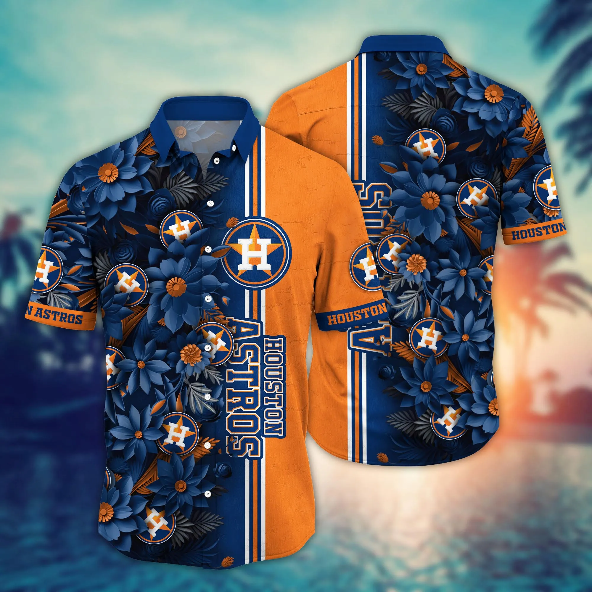 Houston Astros MLB Hawaiian Shirt Custom Pool Days Aloha Shirt