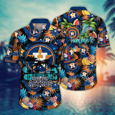 Houston Astros MLB Hawaiian Shirt Parasols The World Sport Shirts